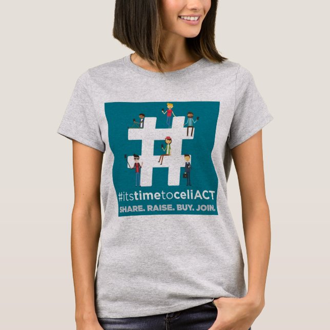 T-shirt Pièce en t de #ItsTimeToCeliACT (Devant)
