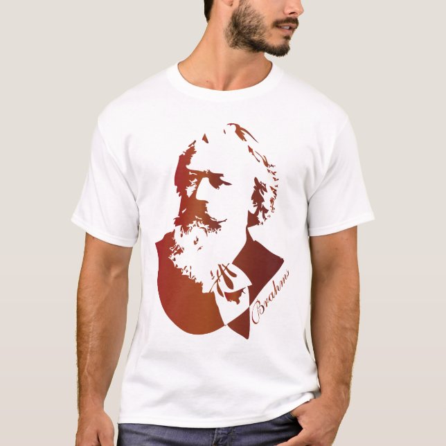 T-shirt Pièce en t de Johannes Brahms de compositeur de (Devant)