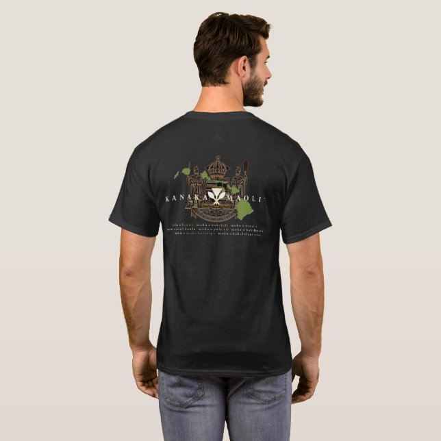 T-shirt Pièce en t de Kanaka Maoli Ko Hawai'i Pae 'Aina (Dos entier)