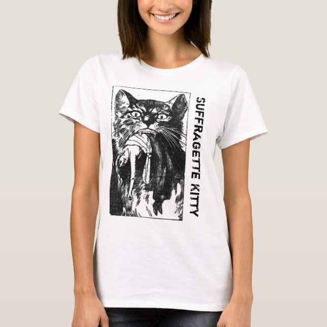 T-shirt Pièce en t de Kitty de suffragette (Devant)