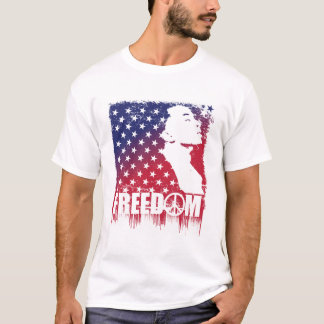 T-shirt Pièce en t de la liberté des hommes (l)