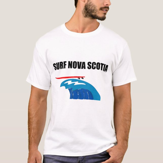 T-SHIRT PIÈCE EN T DE LA NOUVELLE-ÉCOSSE DE SURF (Devant)