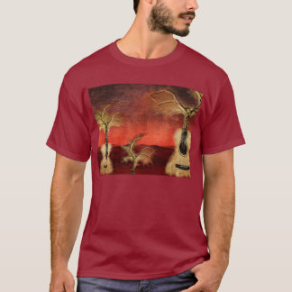T-shirt Pièce en t de la série 2 en bois et de ficelles