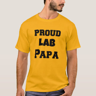 T-shirt Pièce en t de laboratoire - papa fier de