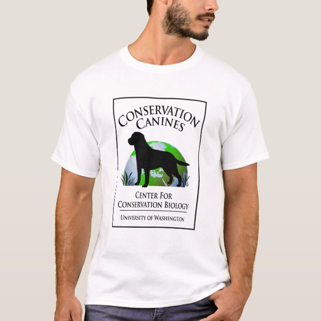 T-shirt Pièce en t de logo de canines de conservation (Devant)