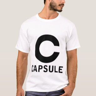T-shirt Pièce en t de logo de capsule (graphique noir,