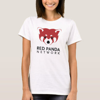 T-shirt Pièce en t de logo de panda rouge