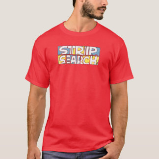 T-shirt Pièce en t de logo de recherche de bande
