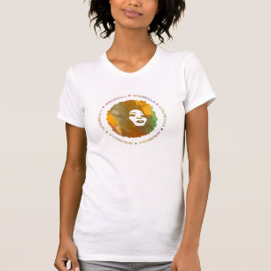 T-shirt Pièce en t de logo de scoop d'Afrobella
