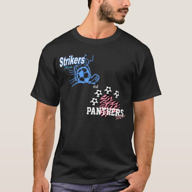 T-shirt Pièce en t de maman de butées et de panthères (Devant)