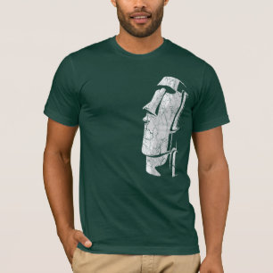 T-shirt Pièce en t de minuit de Moai Tiki