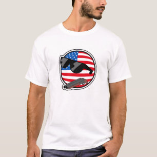 T-shirt 'Pièce en t de Murica Polandball