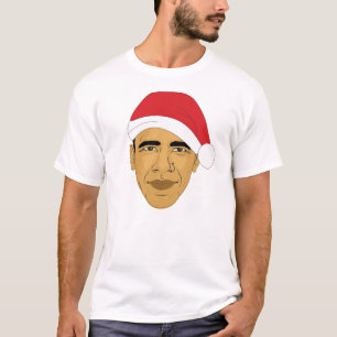 T-shirt Pièce en t de Noël d'Obama Claus Barack Obama