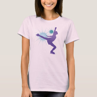 T-shirt Pièce en t de patinage de glace
