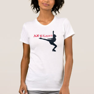T-shirt Pièce en t de patinage de glace d'Axelent