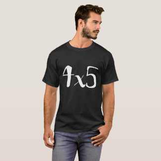 T-shirt pièce en t de photographie du grand format 4x5 -