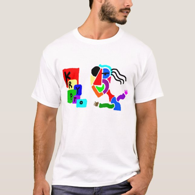 T-shirt pièce en t de picaso de krypto (Devant)