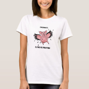 T-shirt Pièce en t de porc de vol