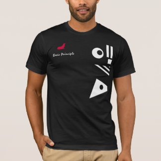 T-shirt Pièce en t de principe de base