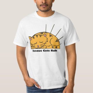 T-shirt Pièce en t de règle de chats de délivrance