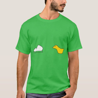 T-shirt Pièce en t de régression de bande dessinée de