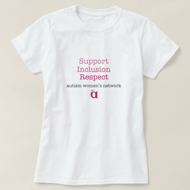 T-shirt Pièce en t de respect d'inclusion de soutien (Design devant)