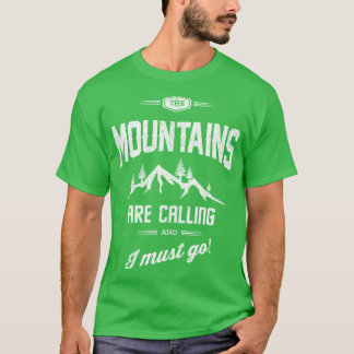 T-shirt Pièce en t de RVing - les montagnes appellent