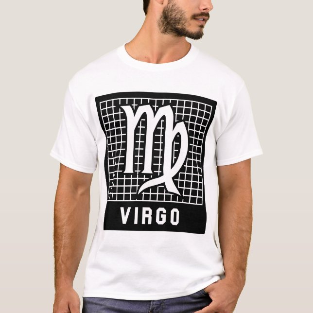 T-shirt Pièce en t de signe de zodiaque de Vierge (Devant)