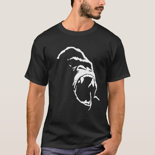 T-shirt Pièce en t de Silverback d'hurlement (Devant)
