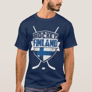 T-shirt Pièce en t de Suomi de bouclier de la Finlande de