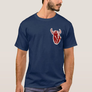 T-shirt Pièce en t de taureaux de Hackensacak