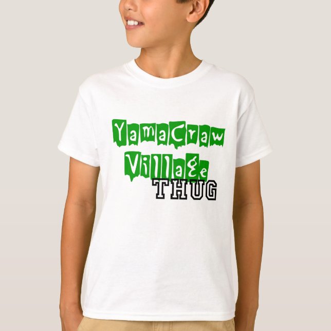T-shirt Pièce en t de Thugh de village de Yamacraw (Devant)