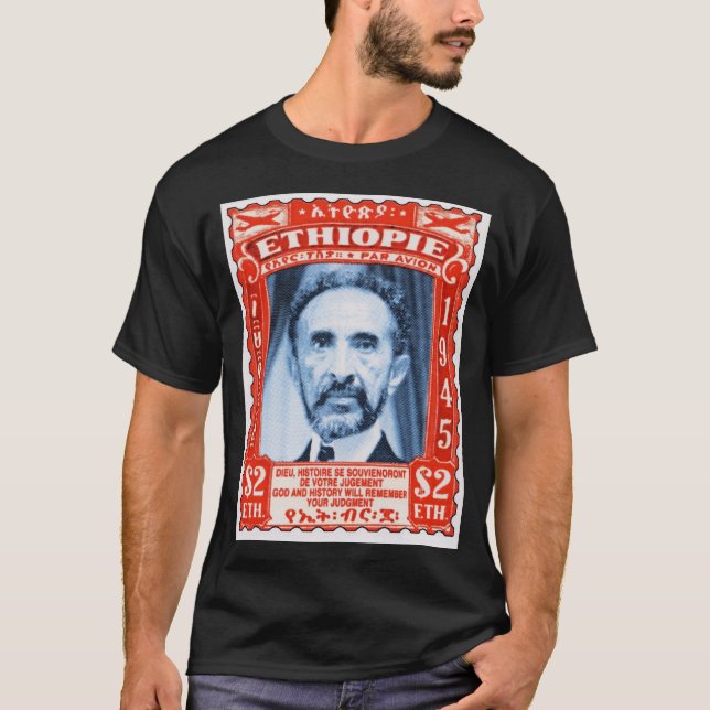 T-shirt Pièce en t de timbre de la poste aérienne de (Devant)