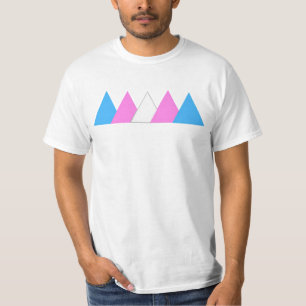 T-shirt Pièce en t de triangle de fierté de transport