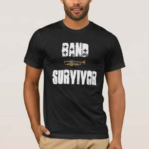 T-shirt Pièce en t de trompette de survivant de bande