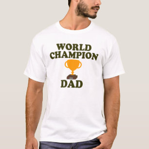 T-shirt Pièce en t de trophée de papa de champion du mon