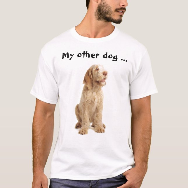 T-shirt Pièce en t - de "un Spinone mon autre chien aussi (Devant)