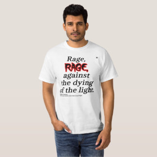 T-shirt Pièce en t de valeur de citation de Dylan Thomas