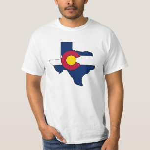 T-shirt Pièce en t de valeur de types de drapeau du