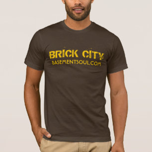 T-shirt Pièce en t de ville de brique