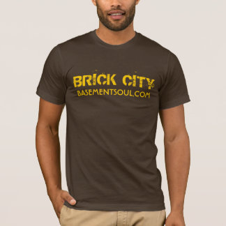 T-shirt Pièce en t de ville de brique