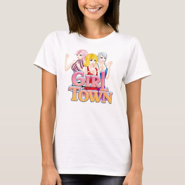 T-shirt Pièce en t de ville de fille (Devant)