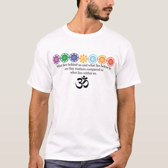 T-shirt Pièce en t de yoga de l'OM (Devant)