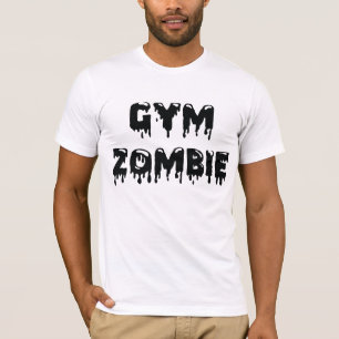 T-shirt Pièce en t de zombi de gymnase