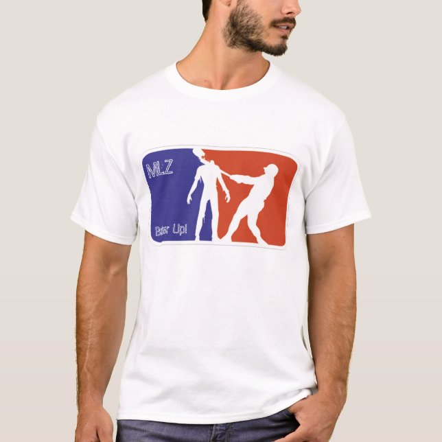 T-shirt Pièce en t de zombi de ligue (Devant)