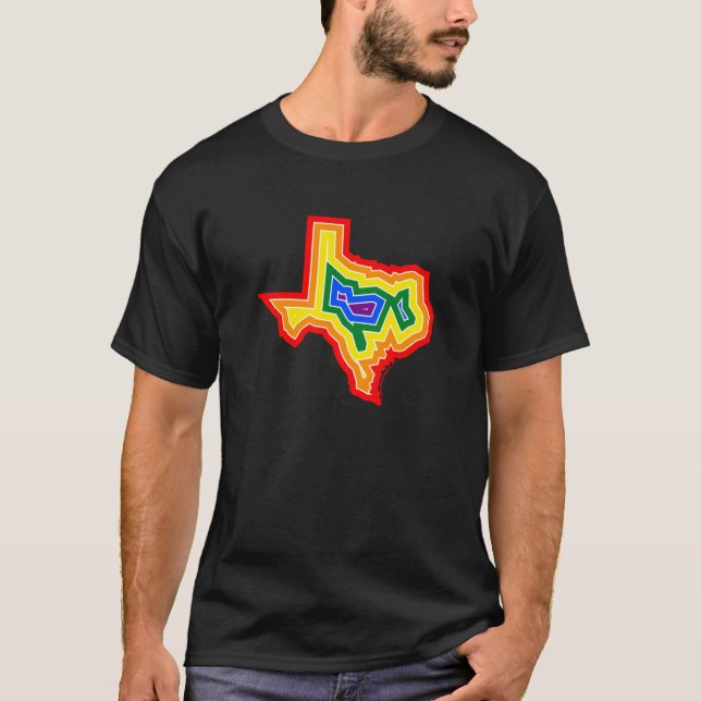 T-shirt Pièce en t d'éclat de fierté du Texas (#TBD) (Devant)