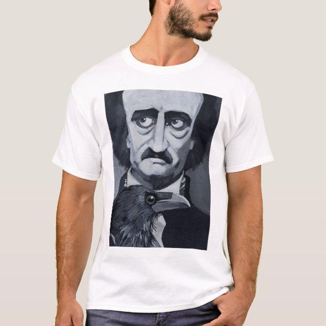T-shirt Pièce en t d'Edgar Allan Poe Raven (Devant)