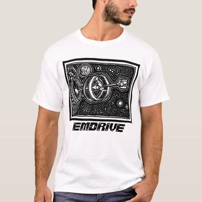 T-shirt Pièce en t d'Emdrive par ParanormalPrints (Devant)