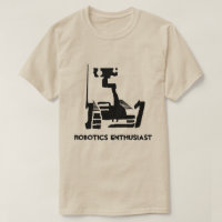 Pièce en t d'enthousiaste de robotique