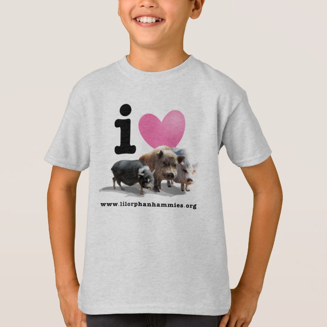T-shirt Pièce en t des porcs <3 d'I des enfants (Devant)